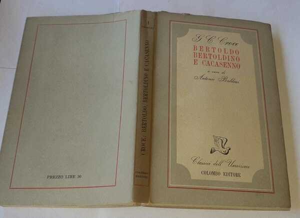 Bertoldo Bertoldino e Cacasenno a cura di Antonio Baldini