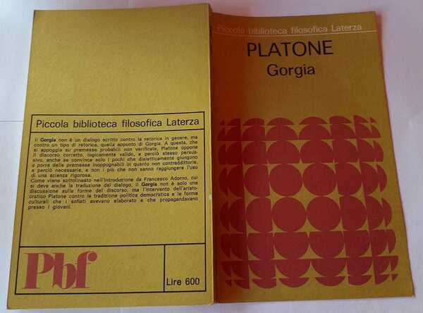 Platone. Gorgia