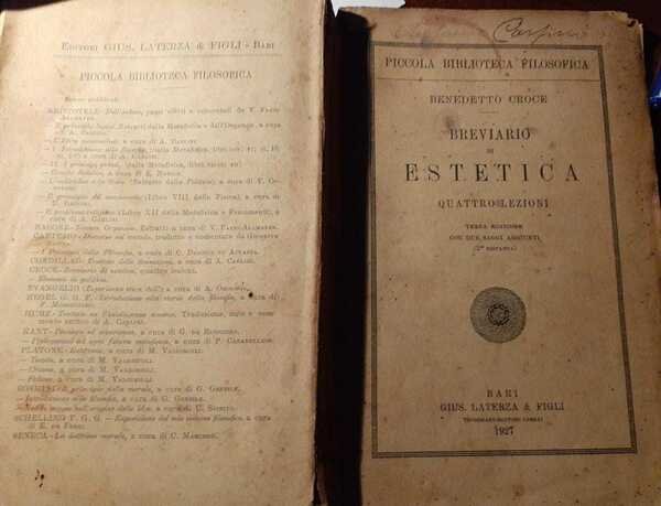 Breviario di estetica. Quattro lezioni