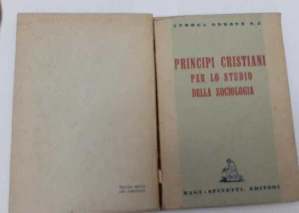 Principi cristiani per lo studio della sociologia | Immagine principale