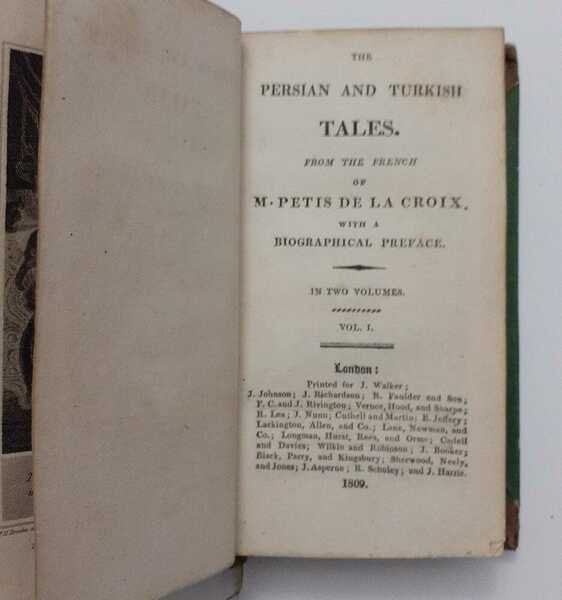 The Persian and Turkish Tales. Volume I