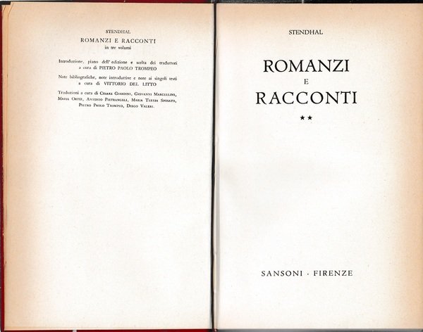 Romanzi e racconti. Volume secondo