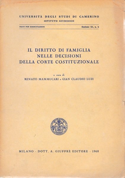 Il diritto di famiglia nelle decisioni della Corte Costituzionale | Immagine principale
