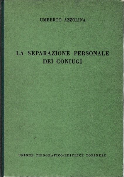 La separazione personale dei coniugi