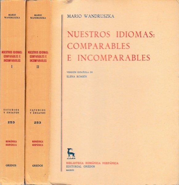 Nuestros idiomas: comparables e incomparables. 2 volumi Version Espanola de … | Immagine principale