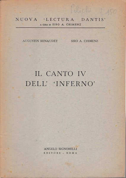 Il canto IV dell'Inferno