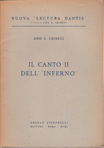 Il canto II dell'Inferno