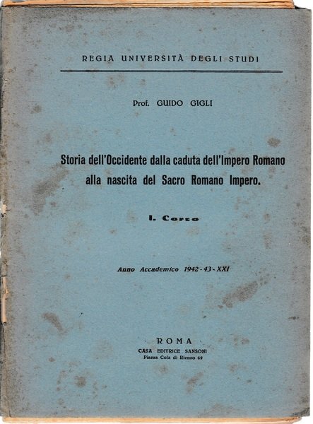 Storia dell'Occidente dalla caduta dell'Impero Romano alla nascita del Sacro … | Immagine principale