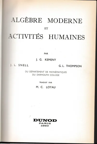 Algèbre moderne et activités humaines | Immagine Gallery 1