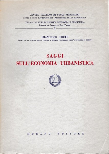 Saggi sull'economia urbanistica