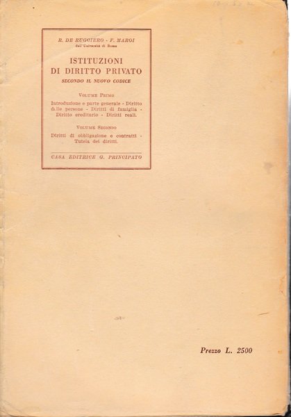 Istituzioni di diritto privato 2 volumi