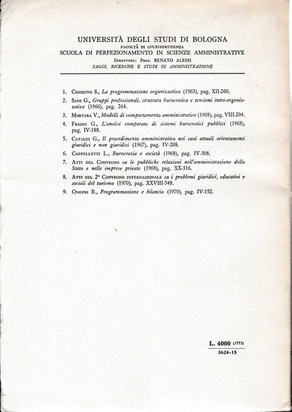 Programmazione e bilancio