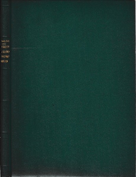 Introduzione alla scienza dell'amministrazione pubblica