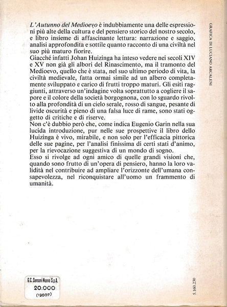 L'autunno del Medioevo