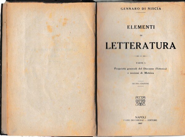 Elementi di letteratura