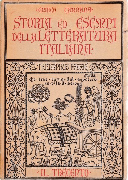 Storia ed esempi della letteratura italiana. Il trecento vol II^