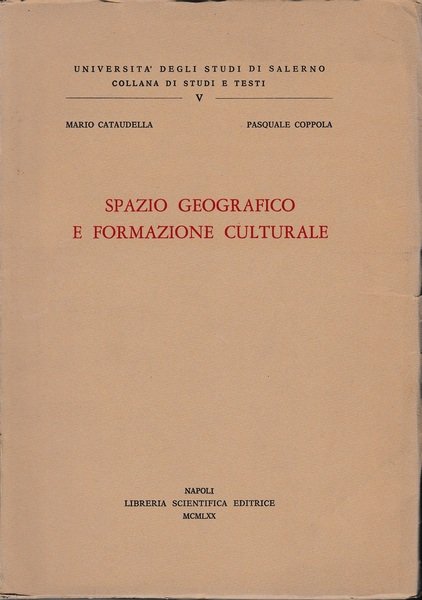 Spazio geografico e formazione culturale