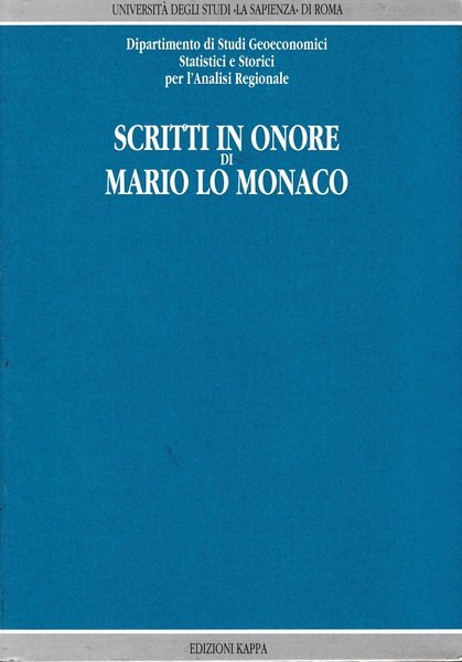 Scritti in onore di Mario Lo Monaco