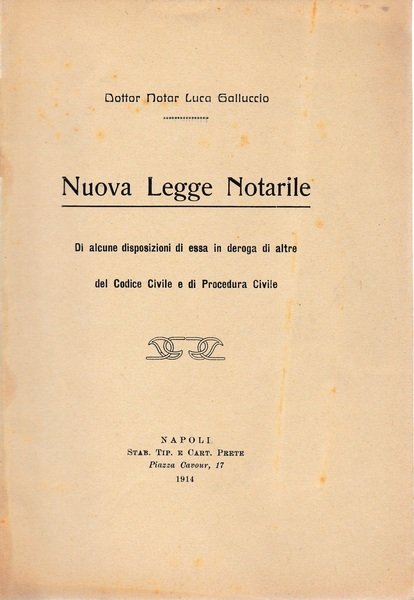 Nuova Legge Notarile