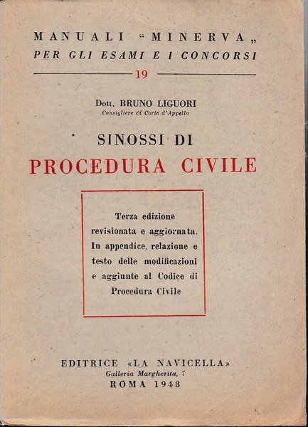 Manuali Minerva. Sinossi di Procedura Civile