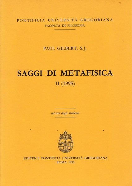 Saggi di metafisica II (1995)