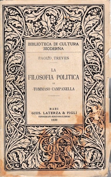 la filosofia politica di Tommaso Campanella