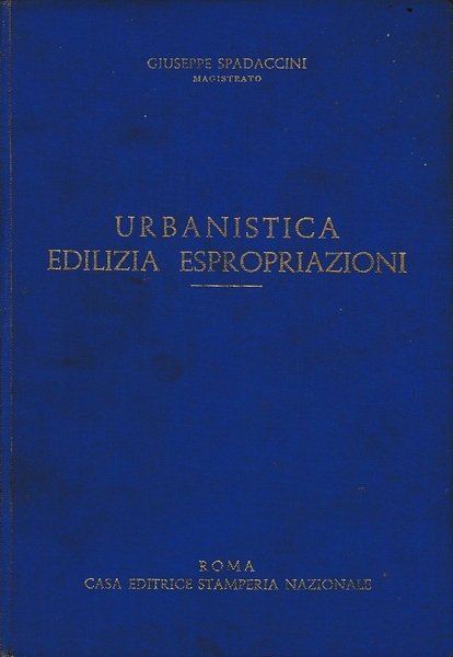Urbanistica Edilizia Espropriazioni