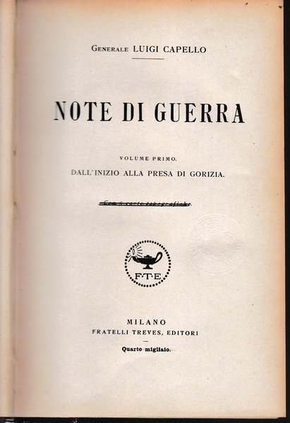 Note di guerra vol. 1^ | Immagine principale