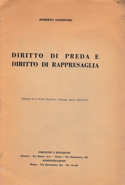 Diritto di preda e diritto di rappresaglia. Estratto da "Il … | Immagine principale