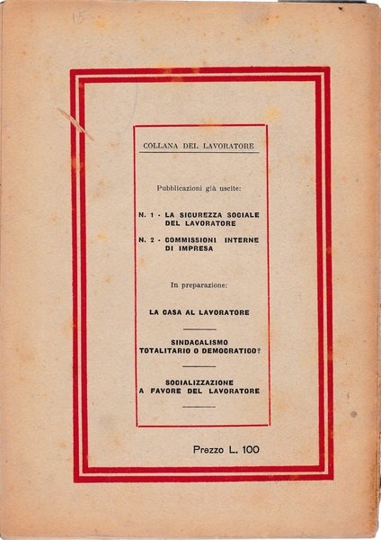 La sicurezza sociale del lavoratore. Collana del lavoratore n. 1 | Immagine Gallery 2