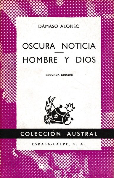 Oscura noticia - Hombre y dios