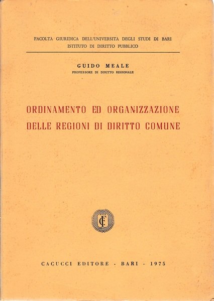 Ordinamento ed organizzazione delle regioni di diritto comune | Immagine Gallery 1