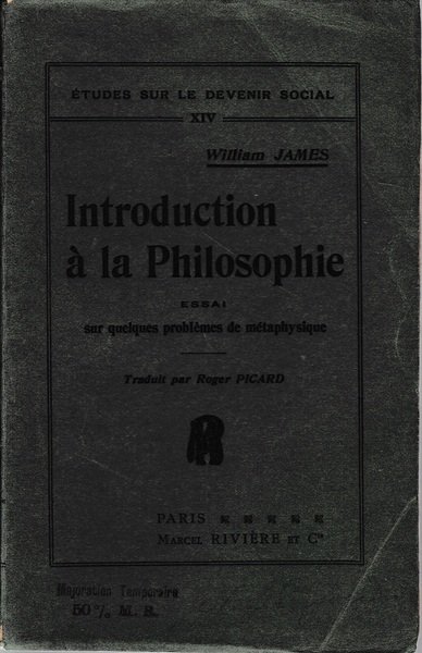 Introduction à la Philosophie. Essai sur quelque problémes de métaphysique | Immagine principale