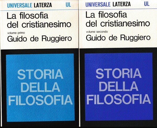 Storia della filosofia. La filosofia del cristianesimo, due volumi