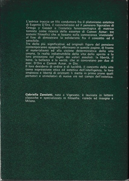 Estetica spagnola contemporanea, due volumi