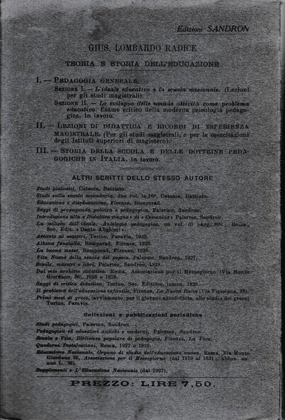 Lezioni di Pedagogia Generale, sezione I. Appunti e notizie | Immagine Gallery 2