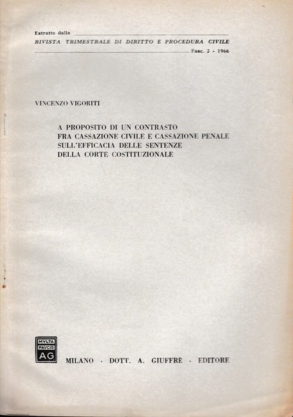 Rivista trimestrale di Diritto e Procedura Civile. Fasc. 2 - …