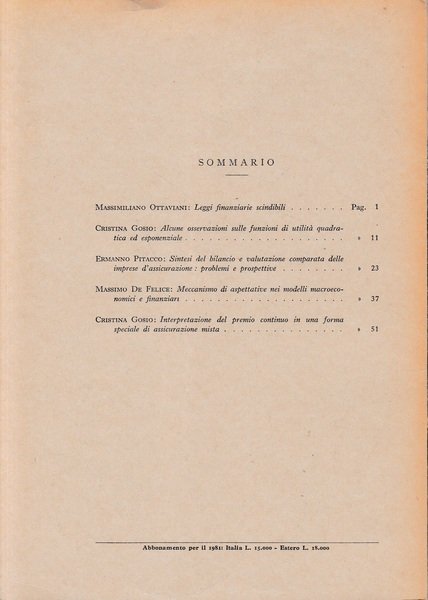 Giornale dell'Istituto Italiano degli Attuari. Anno XLIV - n. 1-2, … | Immagine Gallery 2