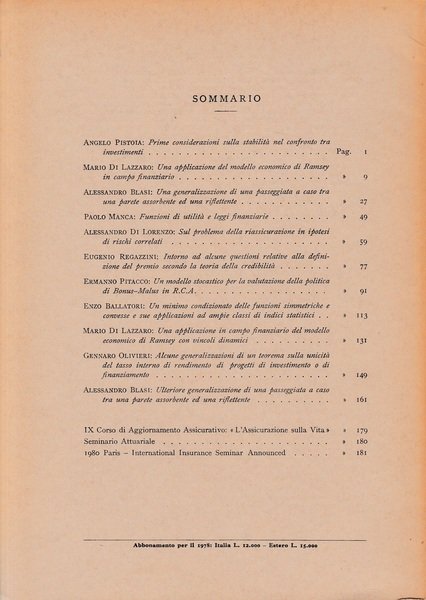 Giornale dell'Istituto Italiano degli Attuari. Anno XLI - n. 1-2, … | Immagine Gallery 2