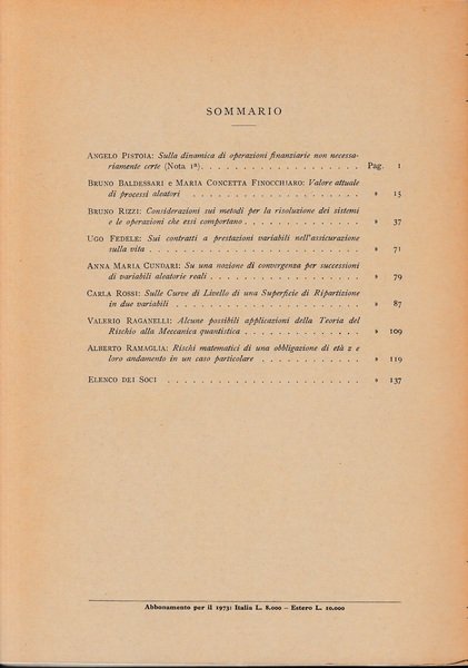 Giornale dell'Istituto Italiano degli Attuari. Anno XXXVI - n. 1-2, … | Immagine Gallery 2