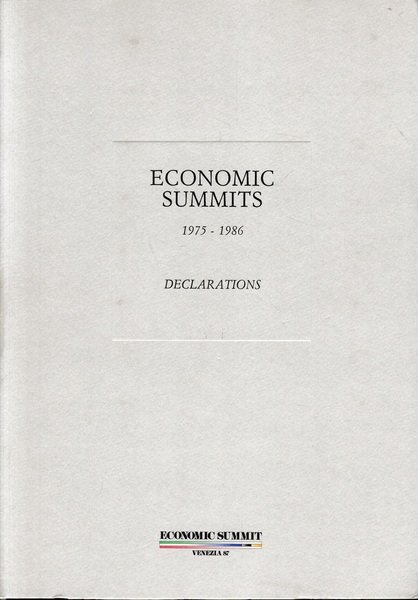 Economic Summits, Venezia '87, 1975-1986. Declarations