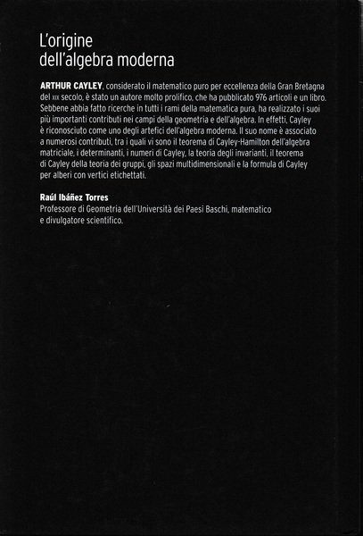 Cayley. L'origine dell'algebra moderna