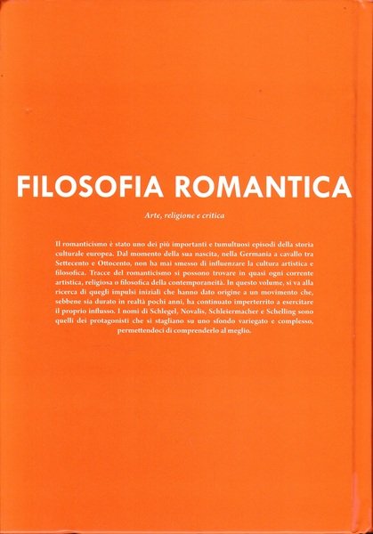 Filosofia romantica. Arte, religione e critica