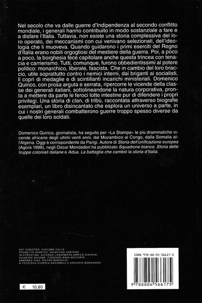 Generali. Controstoria dei vertici militari che fecero e disfecero l'Italia