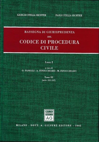 Rassegna di giurisprudenza del Codice di procedura civile. Aggiornamento 1999-2001 … | Immagine principale
