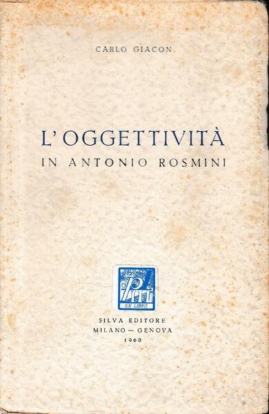L'oggettività in Antonio Rosmini