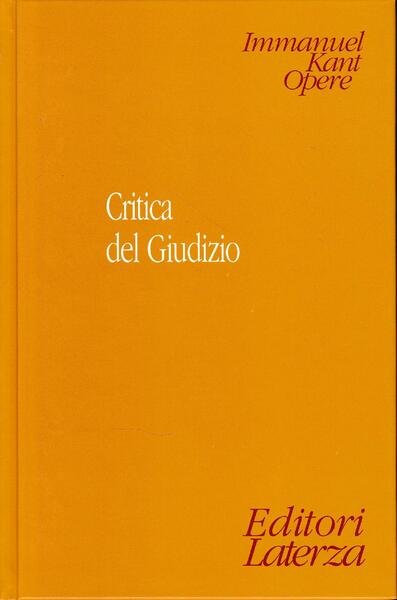 Critica del giudizio