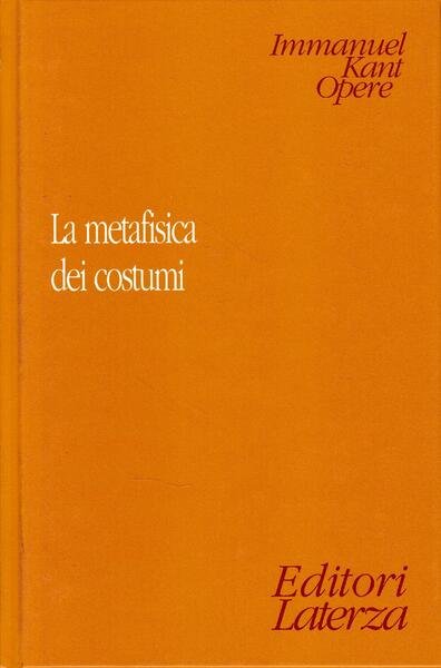 La metafica dei costumi