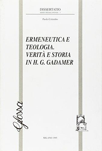 Ermeneutica e teologia. Verità e storia in H. G. Gadamer | Immagine principale