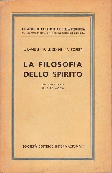 La filosofia dello spirito